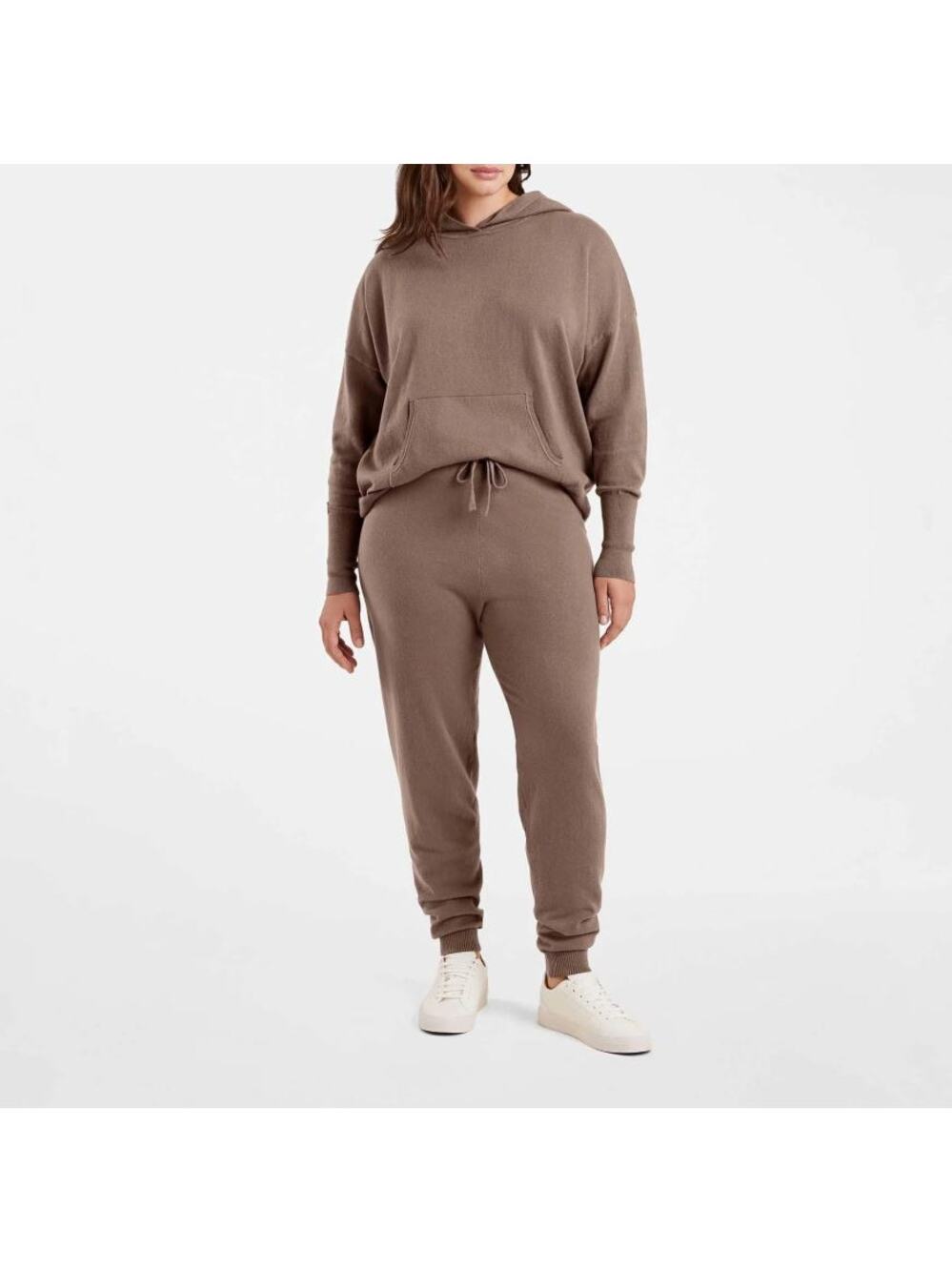 Nuuds Luxe Knit Jogger XS Mocha Sweatpants Neutral Lounge Quiet Luxury Soft